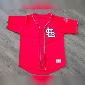 St. Louis Cardinals MLB Jersey Red Button Front Genuine Merchandise Men’s medium